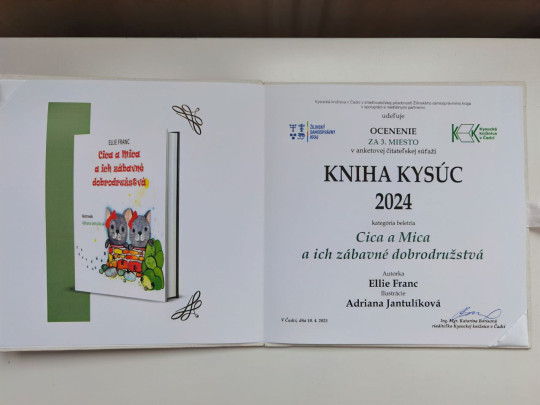Kniha Kysúc 2024: Úspech našej žiačky 